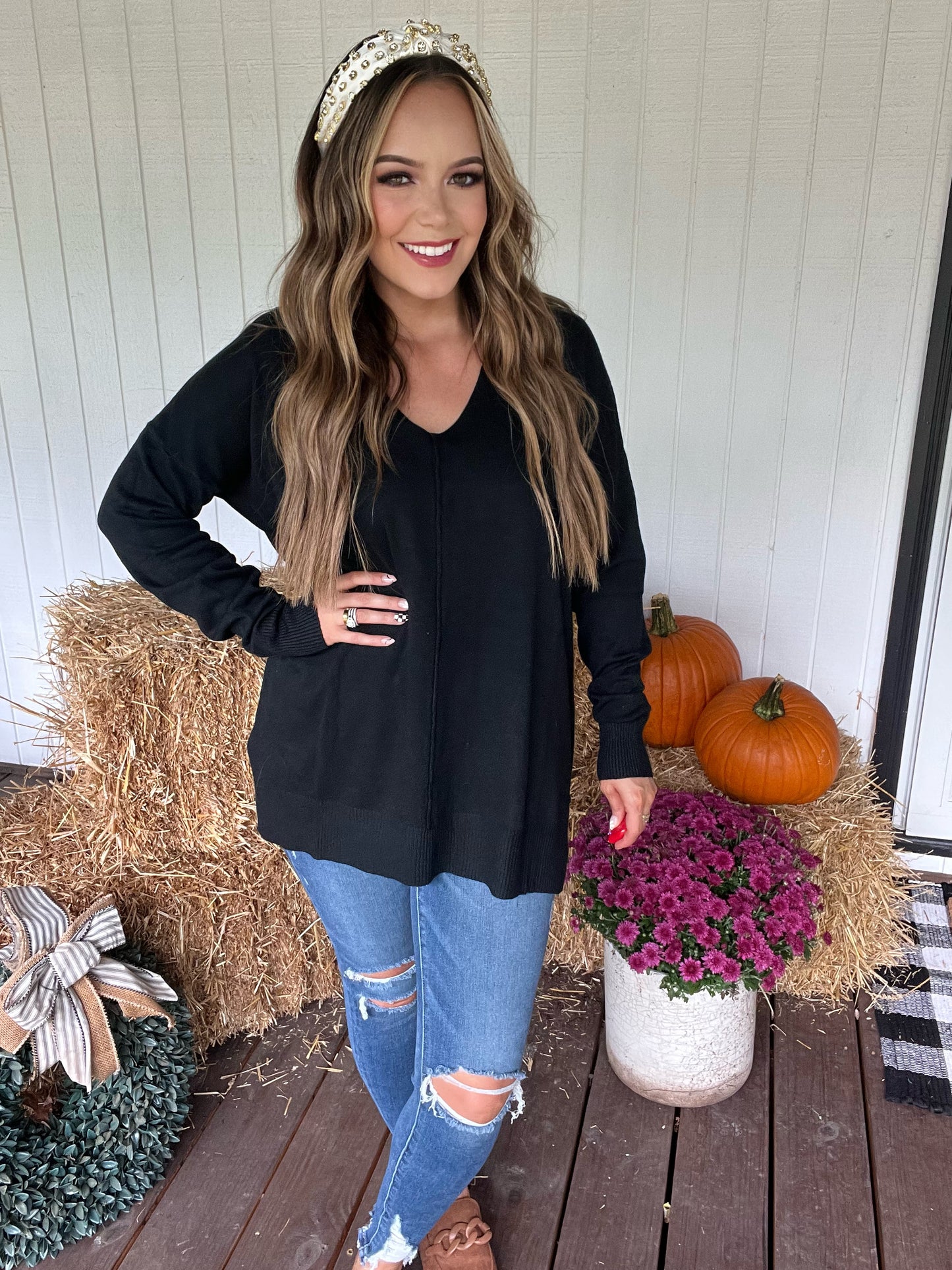 Treasured V-Neck Sweater