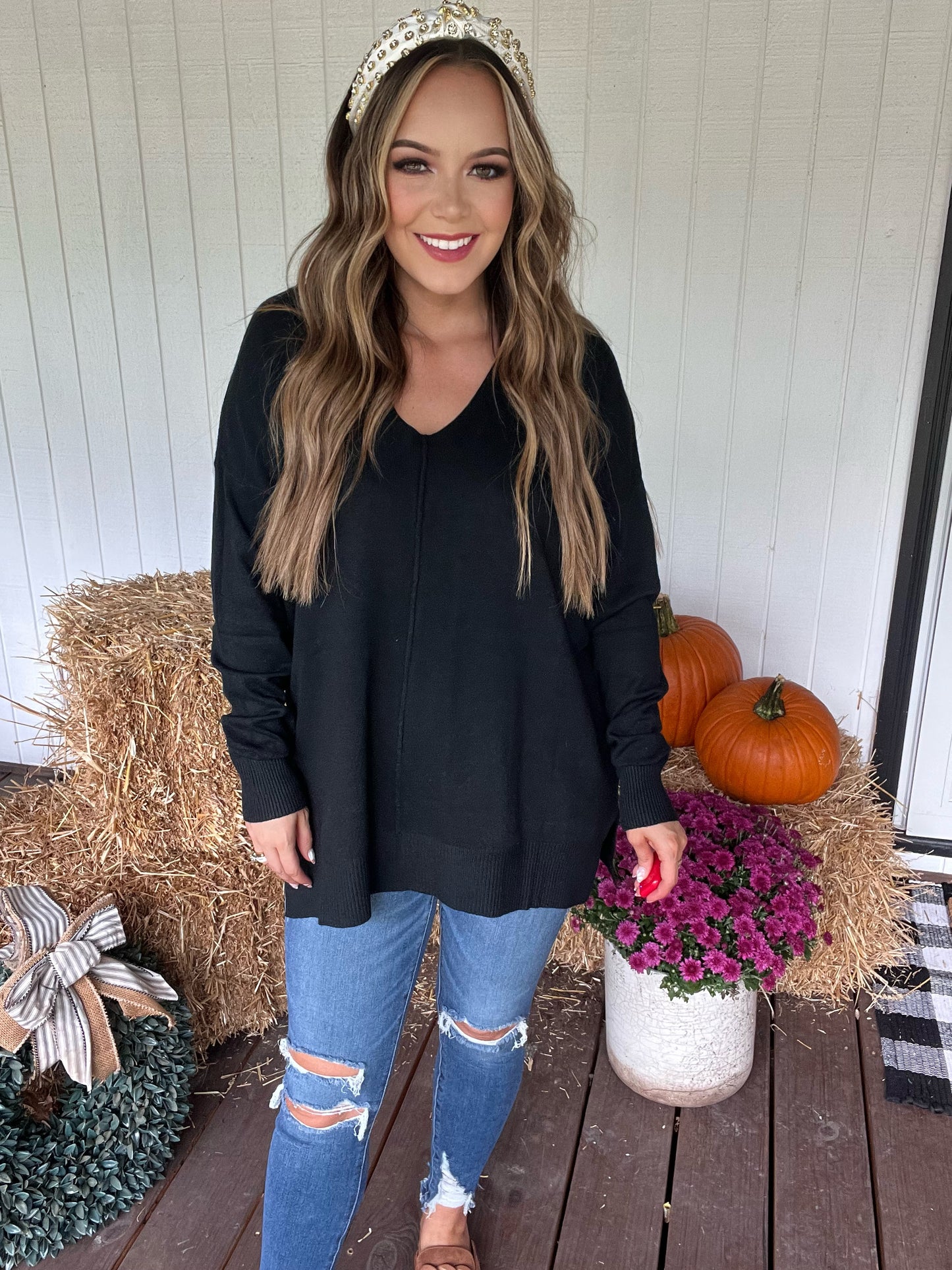 Treasured V-Neck Sweater