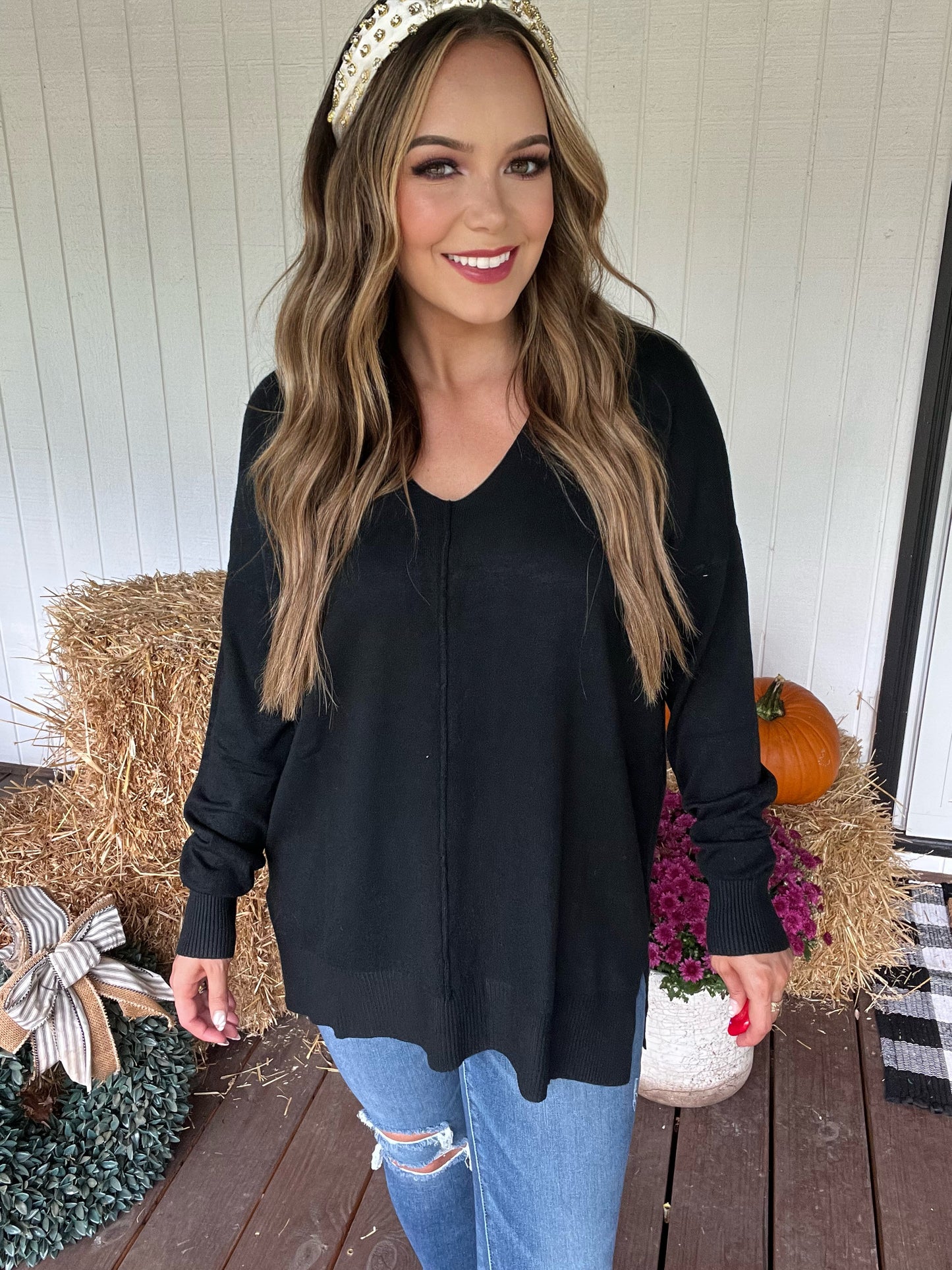 Treasured V-Neck Sweater