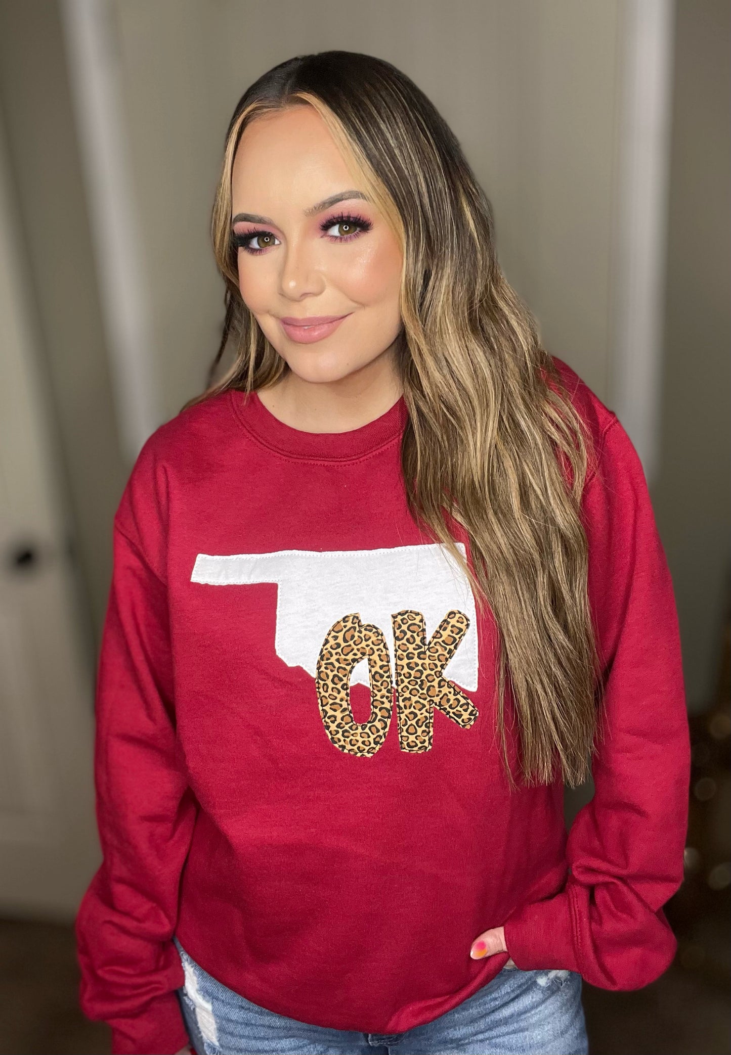 Leopard OK Sweatshirt