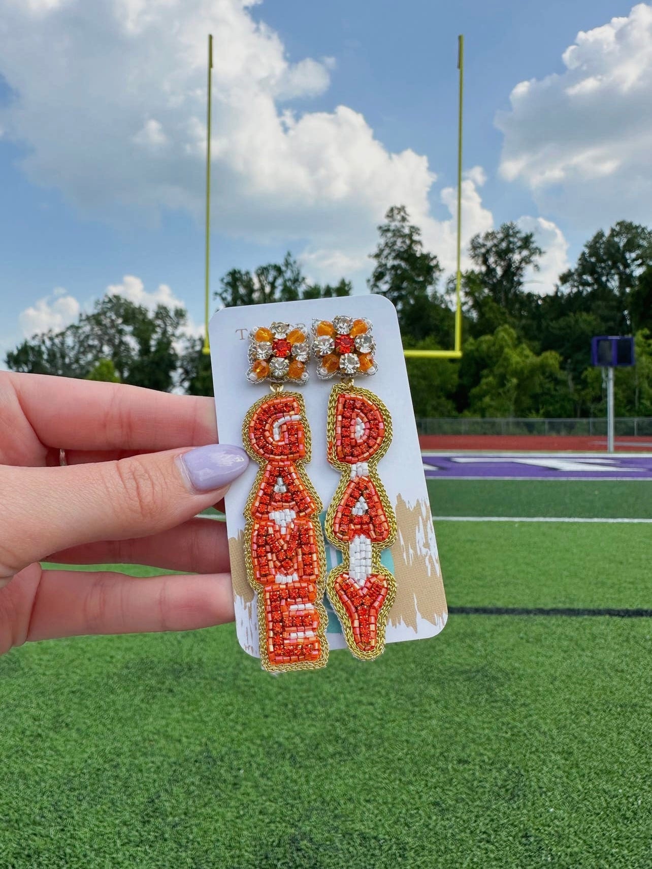 GameDay Drops Beaded Earrings