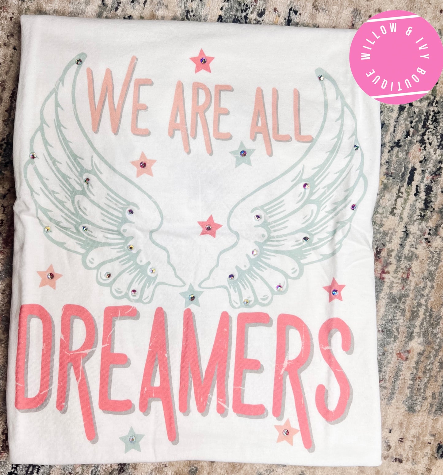 We are all Dreamers Rhinestone Tee