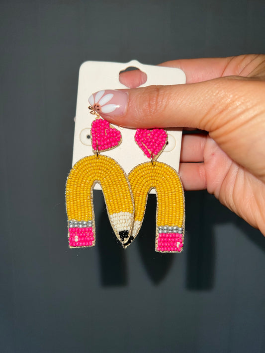 Teacher Beaded Earrings