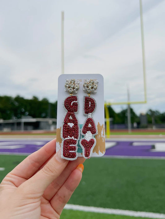 GameDay Drops Beaded Earrings