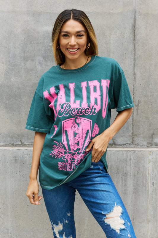 Sweet Claire "Malibu Surf Club" Graphic T-Shirt