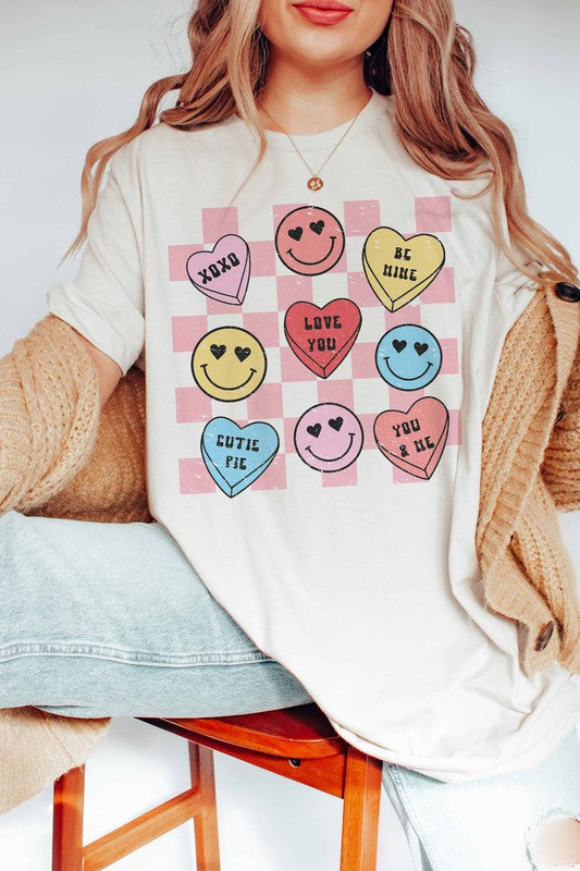 VALENTINE'S DAY CANDY GRAM GRAPHIC TEE