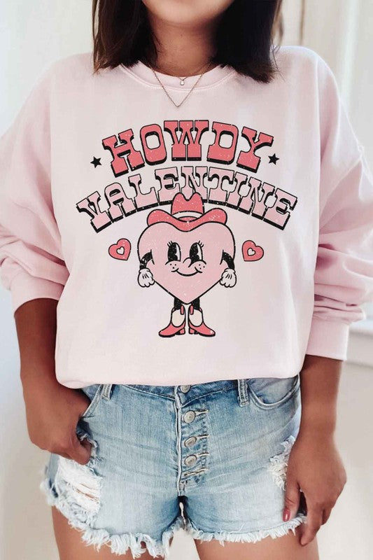 HOWDY VALENTINE GRAPHIC SWEATSHIRT