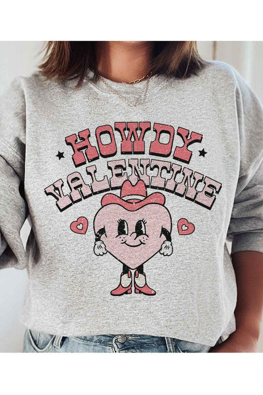 HOWDY VALENTINE GRAPHIC SWEATSHIRT