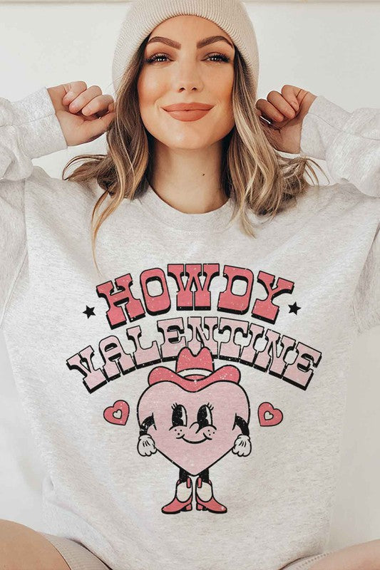 HOWDY VALENTINE GRAPHIC SWEATSHIRT